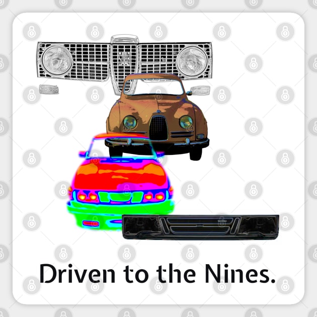 driven to the nines Sticker by amigaboy